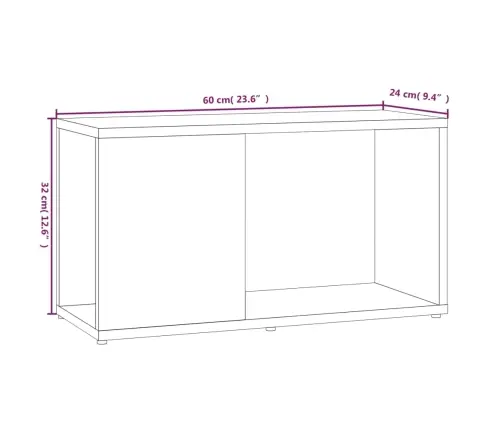 Telerikapp, Suitsutatud Tamm, 60 X 24 X 32 cm Tehispuit Telerikapp, Suitsutatud Tamm, 60 X 24 X 32 cm Tehispuit