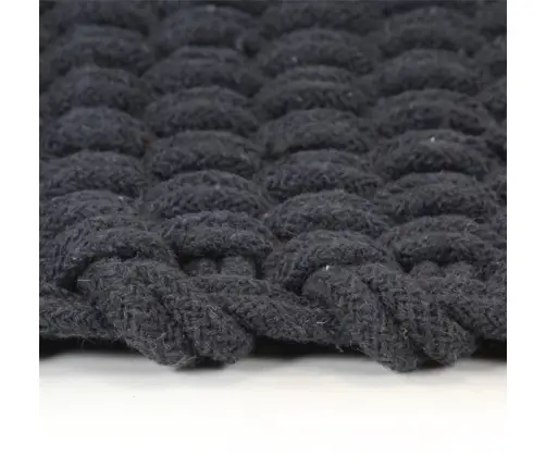 Paklājs, Taisnstūra, Antracītpelēks, 160X230 Cm, Kokvilna Vidaxl