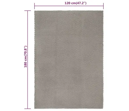 Vaip, Ristkülikukujuline, Hall, 120 X 180 cm Puuvill Vaip, Ristkülikukujuline, Hall, 120 X 180 cm Puuvill