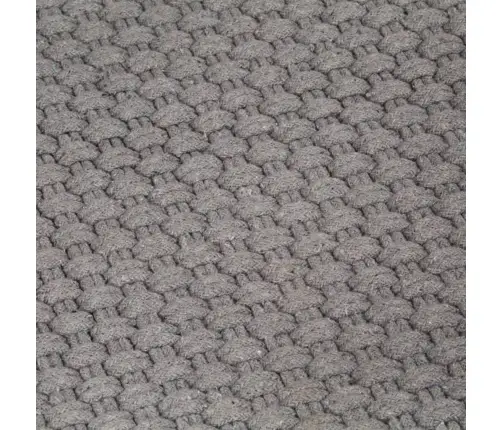 Paklājs, Taisnstūra, Pelēks, 160X230 Cm, Kokvilna Vidaxl