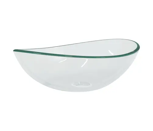 Izlietne, 54,5X35X15,5 Cm, Caurspīdīgs Rūdīts Stikls Vidaxl