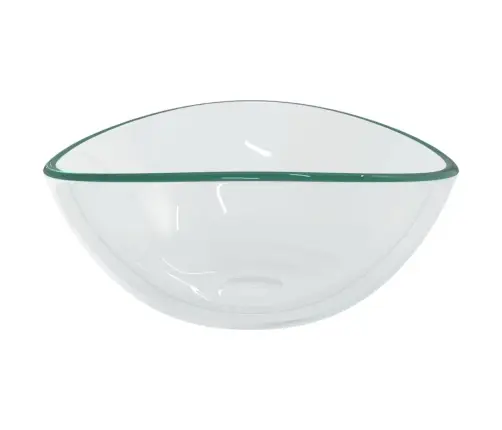 Izlietne, 54,5X35X15,5 Cm, Caurspīdīgs Rūdīts Stikls Vidaxl