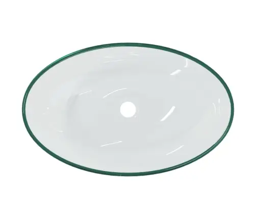 Izlietne, 54,5X35X15,5 Cm, Caurspīdīgs Rūdīts Stikls Vidaxl