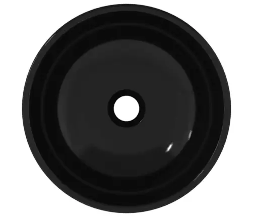 Izlietne, 35X12 Cm, Melns Rūdīts Stikls Vidaxl