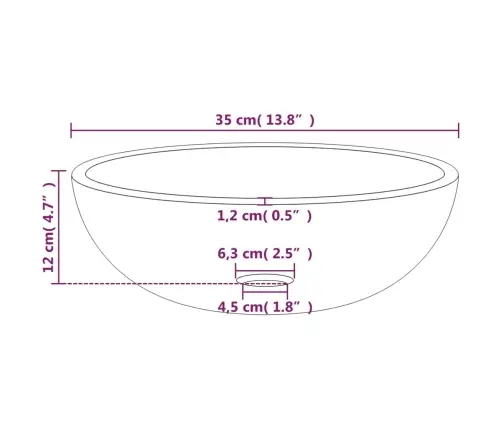 Izlietne, 35X12 Cm, Melns Rūdīts Stikls Vidaxl