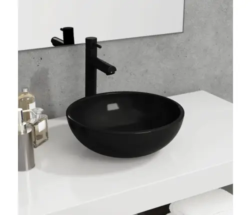 Izlietne, 35X12 Cm, Melns Rūdīts Stikls Vidaxl