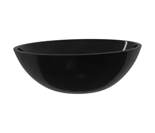 Izlietne, 50X37X14 Cm, Melns Stikls Vidaxl