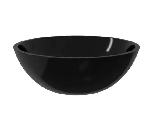 Izlietne, 50X37X14 Cm, Melns Stikls Vidaxl