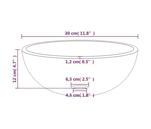 Valamu, Karastatud Klaas, 30 X 12 cm Valge