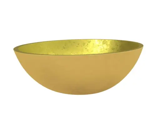 Izlietne, 50X37X14 Cm, Zeltains Rūdīts Stikls Vidaxl