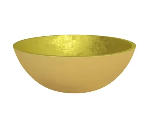 Izlietne, 50X37X14 Cm, Zeltains Rūdīts Stikls Vidaxl