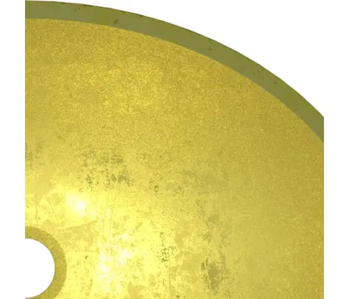 Izlietne, 50X37X14 Cm, Zeltains Rūdīts Stikls Vidaxl