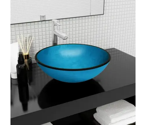 Valamu, Karastatud Klaas, 42 X 14 cm Sinine