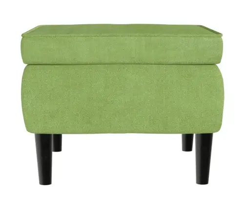 Atpūtas Krēsls Ar Kājsoliņu, Gaiši Zaļš Samts Vidaxl