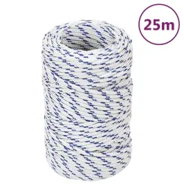 Laivu Virve, Balta, 2 Mm, 25 M, Polipropilēns Vidaxl