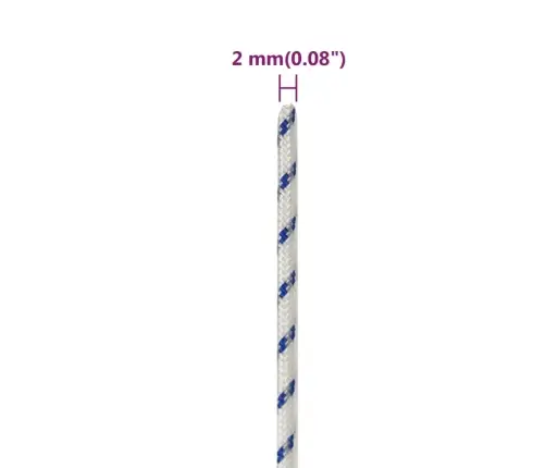 Paadiköis, Valge, 2 Mm, 50 M, Polüpropüleen