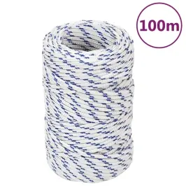 Laivu Virve, Balta, 2 Mm, 100 M, Polipropilēns Vidaxl