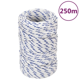 Laivu Virve, Balta, 2 Mm, 250 M, Polipropilēns Vidaxl