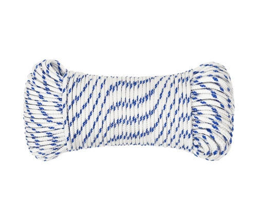 Laivu Virve, Balta, 3 Mm, 50 M, Polipropilēns Vidaxl