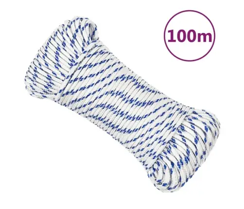 Paadiköis, Valge, 3 Mm, 100 M, Polüpropüleen Paadiköis, Valge, 3 Mm, 100 M, Polüpropüleen