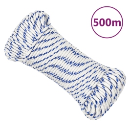 Laivu Virve, Balta, 5 Mm, 500 M, Polipropilēns Vidaxl