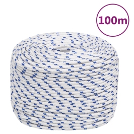 Laivu Virve, Balta, 10 Mm, 100 M, Polipropilēns Vidaxl