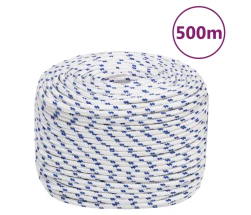 Laivu Virve, Balta, 10 Mm, 500 M, Polipropilēns Vidaxl