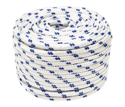 Laivu Virve, Balta, 12 Mm, 25 M, Polipropilēns Vidaxl
