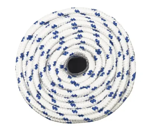 Laivu Virve, Balta, 12 Mm, 25 M, Polipropilēns Vidaxl