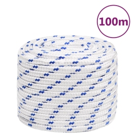 Laivu Virve, Balta, 16 Mm, 100 M, Polipropilēns Vidaxl