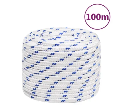 Laivu Virve, Balta, 16 Mm, 100 M, Polipropilēns Vidaxl