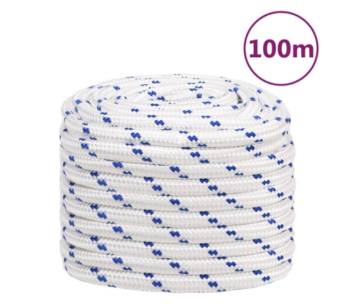 Laivu Virve, Balta, 20 Mm, 100 M, Polipropilēns Vidaxl