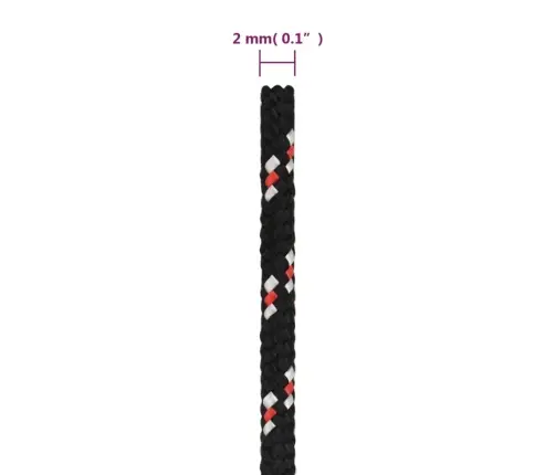 Paadiköis, Must, 2 Mm, 25 M, Polüpropüleen