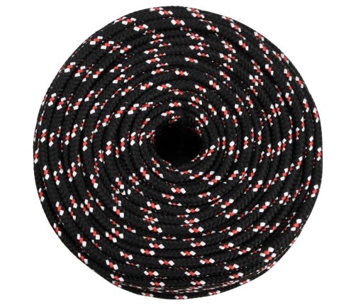 Laivu Virve, Melna, 8 Mm, 25 M, Polipropilēns Vidaxl