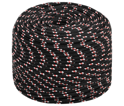 Laivu Virve, Melna, 10 Mm, 25 M, Polipropilēns Vidaxl