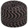 Laivu Virve, Melna, 10 Mm, 25 M, Polipropilēns Vidaxl