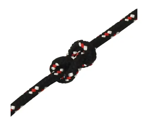 Laivu Virve, Melna, 12 Mm, 25 M, Polipropilēns Vidaxl