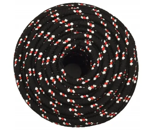 Laivu Virve, Melna, 12 Mm, 100 M, Polipropilēns Vidaxl