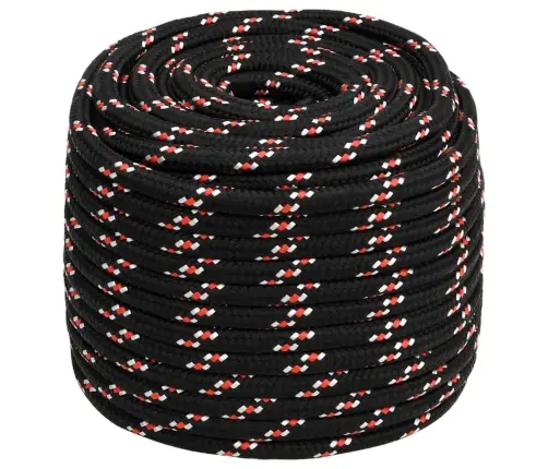 Laivu Virve, Melna, 16 Mm, 25 M, Polipropilēns Vidaxl Laivu Virve, Melna, 16 Mm, 25 M, Polipropilēns Vidaxl