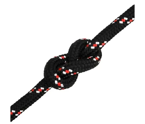 Laivu Virve, Melna, 20 Mm, 100 M, Polipropilēns Vidaxl