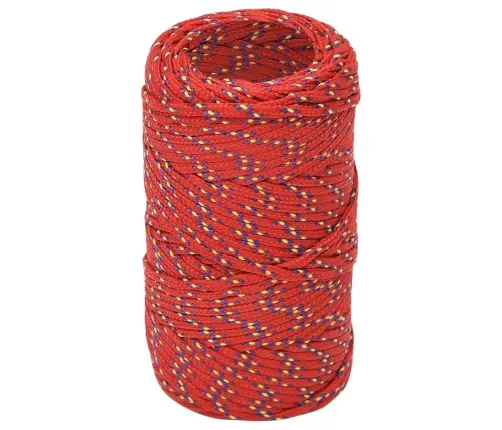 Laivu Virve, Sarkana, 2 Mm, 25 M, Polipropilēns Vidaxl