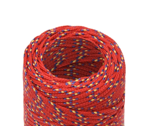 Laivu Virve, Sarkana, 2 Mm, 250 M, Polipropilēns Vidaxl