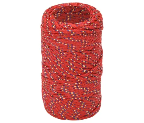 Laivu Virve, Sarkana, 2 Mm, 500 M, Polipropilēns Vidaxl