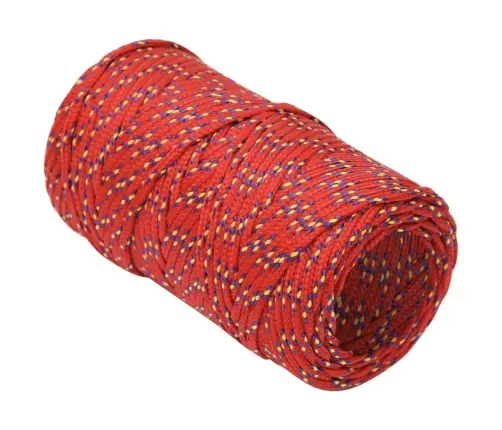 Laivu Virve, Sarkana, 2 Mm, 500 M, Polipropilēns Vidaxl