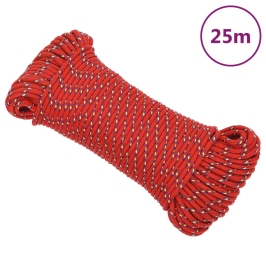 Paadiköis, Punane, 3 Mm, 25 M, Polüpropüleen