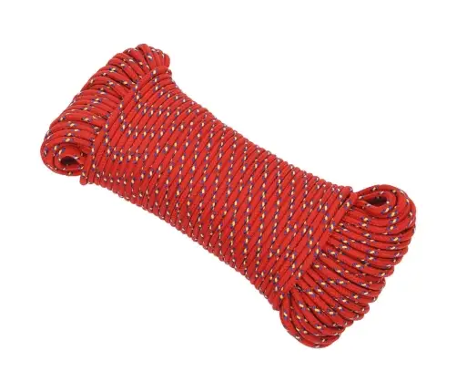 Laivu Virve, Sarkana, 3 Mm, 25 M, Polipropilēns Vidaxl