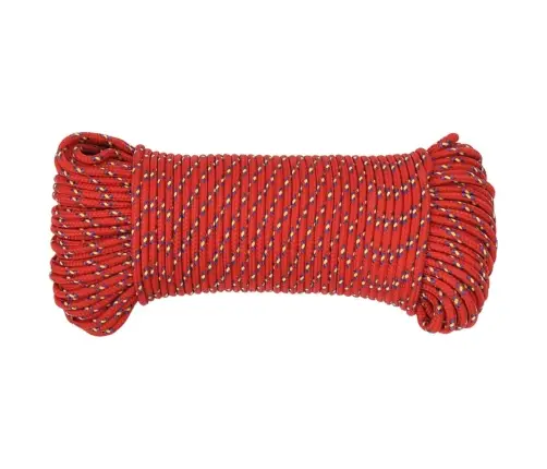 Laivu Virve, Sarkana, 3 Mm, 100 M, Polipropilēns Vidaxl