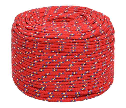 Laivu Virve, Sarkana, 6 Mm, 50 M, Polipropilēns Vidaxl