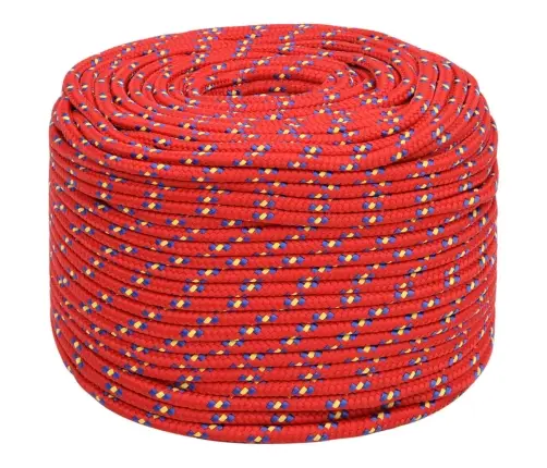 Valties Virvė, Raudonos Spalvos, 8Mm,50M, Polipropilenas