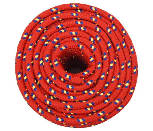 Laivu Virve, Sarkana, 12 Mm, 25 M, Polipropilēns Vidaxl